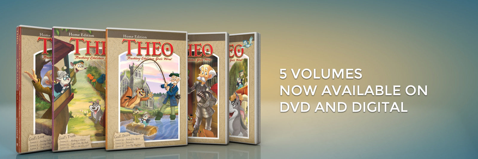 Five Volumes Available  BannerThe Good News Video Banner